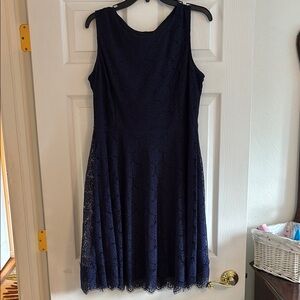 Jessica Simpson Blue A-Line Midi Dress